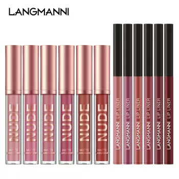 Langmanni Matte Lipstick & Langmanni Lip Liner 12Pcs Sets Langmanni Matte Lipstick & Langmanni Lip Liner 12Pcs Sets
