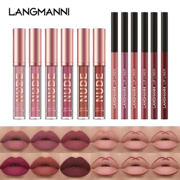 Langmanni Matte Lipstick & Langmanni Lip Liner 12Pcs Sets Langmanni Matte Lipstick & Langmanni Lip Liner 12Pcs Sets