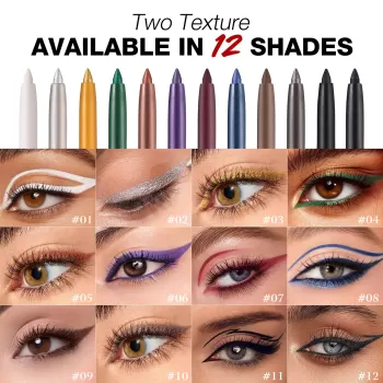 Langmanni Eyeliner Pencil - 12 Colors Langmanni Eyeliner Pencil - 12 Colors