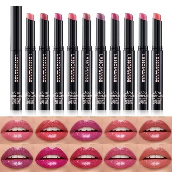 Langmanni Lipstick Oblique Rotating 10 Colors Langmanni Lipstick Oblique Rotating 10 Colors
