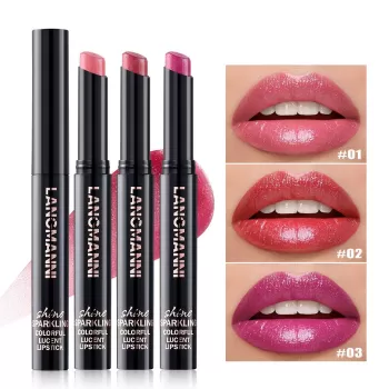 Langmanni Lipstick Oblique Rotating 10 Colors Langmanni Lipstick Oblique Rotating 10 Colors
