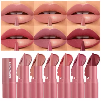 Langmanni Lipstick & Lip Line Matte 6 Colors Langmanni Lipstick & Lip Line Matte 6 Colors