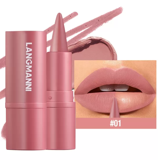 Langmanni Lipstick &amp; Lip Line Matte 6 Colors