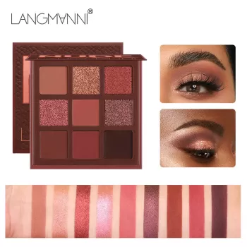 Langmanni Eyeshadow Palette 9 Color Eye Shadow Beauty Langmanni Eyeshadow Palette 9 Color Eye Shadow Beauty